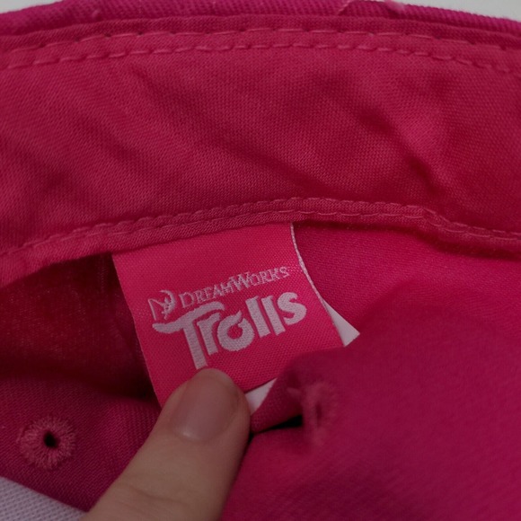 Dreamworks Trolls Girl's Strapback Hat Multicolor OSFM Poppy 2019 Pom Pom - Picture 7 of 8